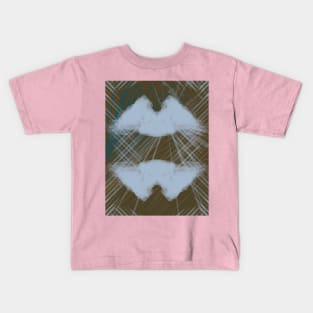 "The Enigma of the Unseen" - Abstract Baby Blue Modern Contemporary Sky Blue Artwork Digital Art Kids T-Shirt